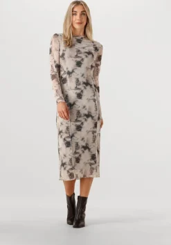 multi modström midi jurk petrinamd print dress