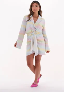 multi na-kd mini jurk twisted front short dress