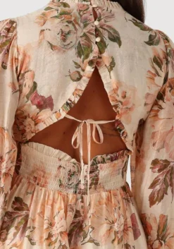 multi neo noir mini jurk miller mega floral dress