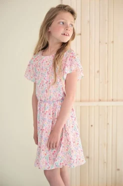 multi nono mini jurk merle blooming dress