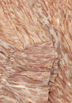 multi notre-v maxi jurk nv-fleur