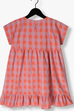 multi petit blush mini jurk julie dress check