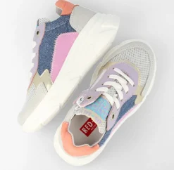 multi red-rag lage sneakers 12522