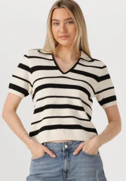 multi rouge edit t-shirt rouagnes ss v-neck knit top