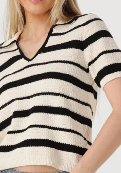 multi rouge edit t-shirt rouagnes ss v-neck knit top