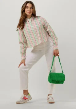 multi scotch & soda blouses multi striped boxy fit shirt