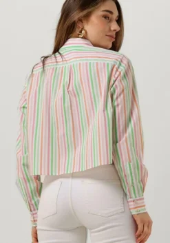 multi scotch & soda blouses multi striped boxy fit shirt