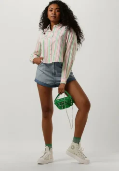 multi scotch & soda blouses multi striped boxy fit shirt