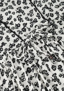 multi scotch & soda mini jurk t-shirt shape dress with flounce sleeves