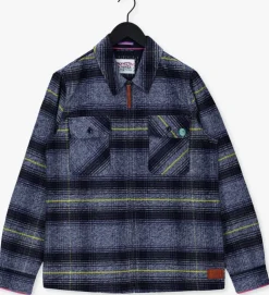 multi scotch & soda overshirt checked shirt jacket