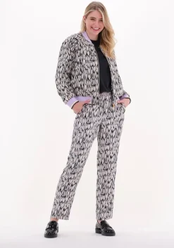 multi scotch & soda wijde broek nina - mid rise tapered jogger