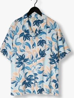 multi shiwi casual overhemd men vic short sleeve shirt floral leafs