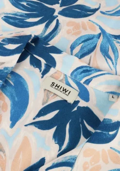 multi shiwi casual overhemd men vic short sleeve shirt floral leafs