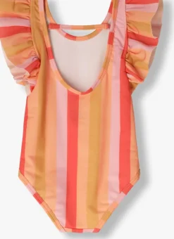 multi sproet & sprout badpakken ruffle swimsuit stripes