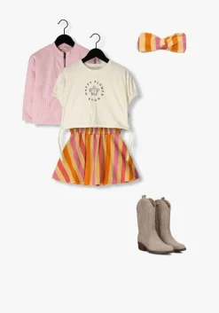 multi sproet & sprout minirok paperbag skirt stripes