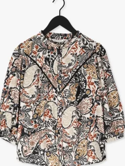 multi summum blouses blouse puff sleeves paisley