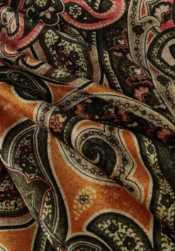 multi summum flared broek trousers paisley velvet