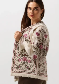 multi summum gilet gilet embroidered velours