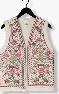 multi summum gilet gilet embroidered velours