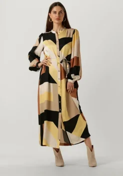 multi summum midi jurk dress graphic lines