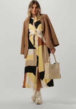 multi summum midi jurk dress graphic lines