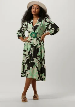 multi summum midi jurk dress floral print