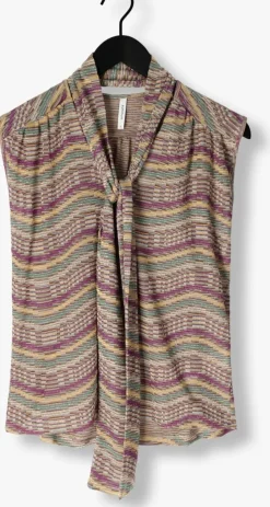 multi summum top top multicolour sparkly wave