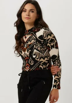 multi summum trui top ikat on wool blend