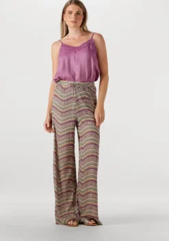 multi summum wijde broek wide leg pant multicolour sparkly wave