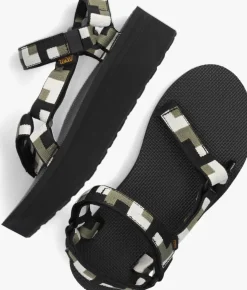 multi teva platte sandalen w flatform universal