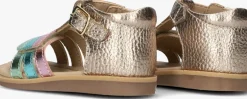 multi ton & ton platte sandalen siri