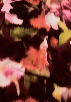 multi vanilia top blurry boat neck