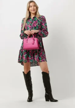 multi y.a.s. mini jurk yasmotoro ls shirt dress s.
