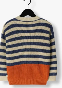 multi your wishes vest stripe knit relaxed cardigan