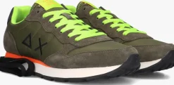 neon sun68 lage sneakers tom fluo