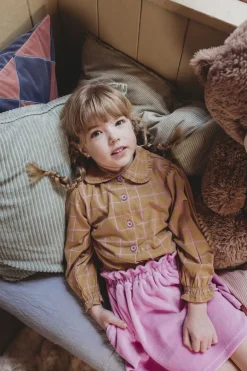 oker sproet & sprout blouses check blouse girls