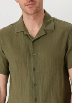 olijf anerkjendt casual overhemd akleon structure s/s shirt 3