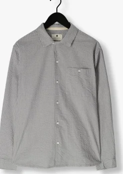 olijf anerkjendt casual overhemd akkurt l/s stripe shirt