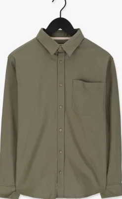 olijf anerkjendt casual overhemd aklenny twill shirt