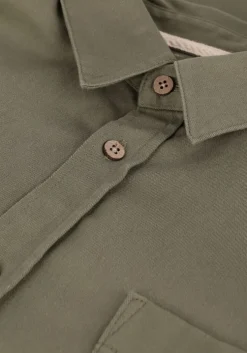olijf anerkjendt casual overhemd aklenny twill shirt