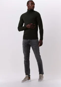 olijf calvin klein coltrui merino turtle neck