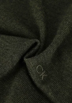 olijf calvin klein coltrui merino turtle neck