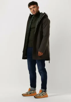 olijf calvin klein coltrui merino turtle neck