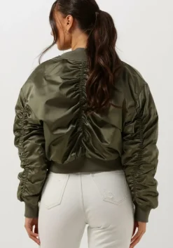 olijf calvin klein jack satin bomber
