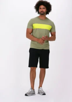 olijf calvin klein t-shirt blocking institutional tee