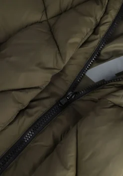 olijf canadian gewatteerde jas eugenie short recycled