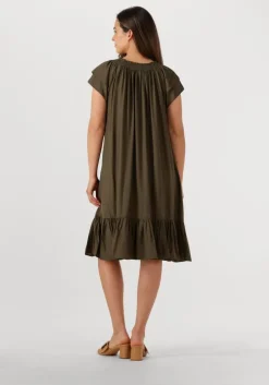 olijf co'couture mini jurk sunrise cropped dress