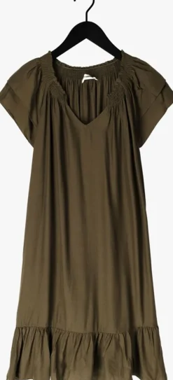 olijf co'couture mini jurk sunrise cropped dress