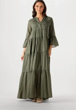 olijf devotion maxi jurk ocean