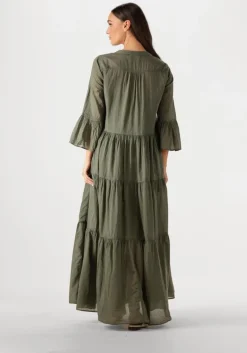 olijf devotion maxi jurk ocean